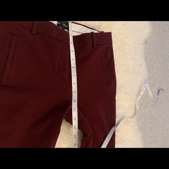 J. Crew Teddie Pants in Maroon - Size 6 - Picture 7 of 13